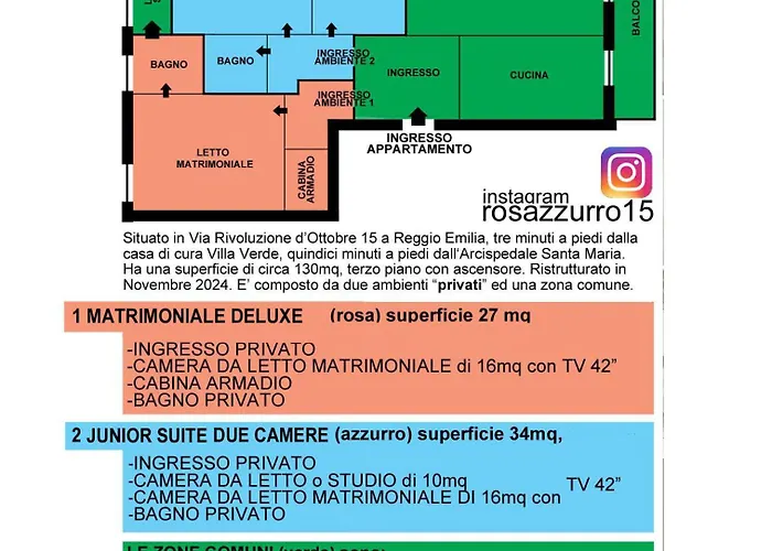 Rosazzurro15 بيت ضيافة ريجّو إيميليا
